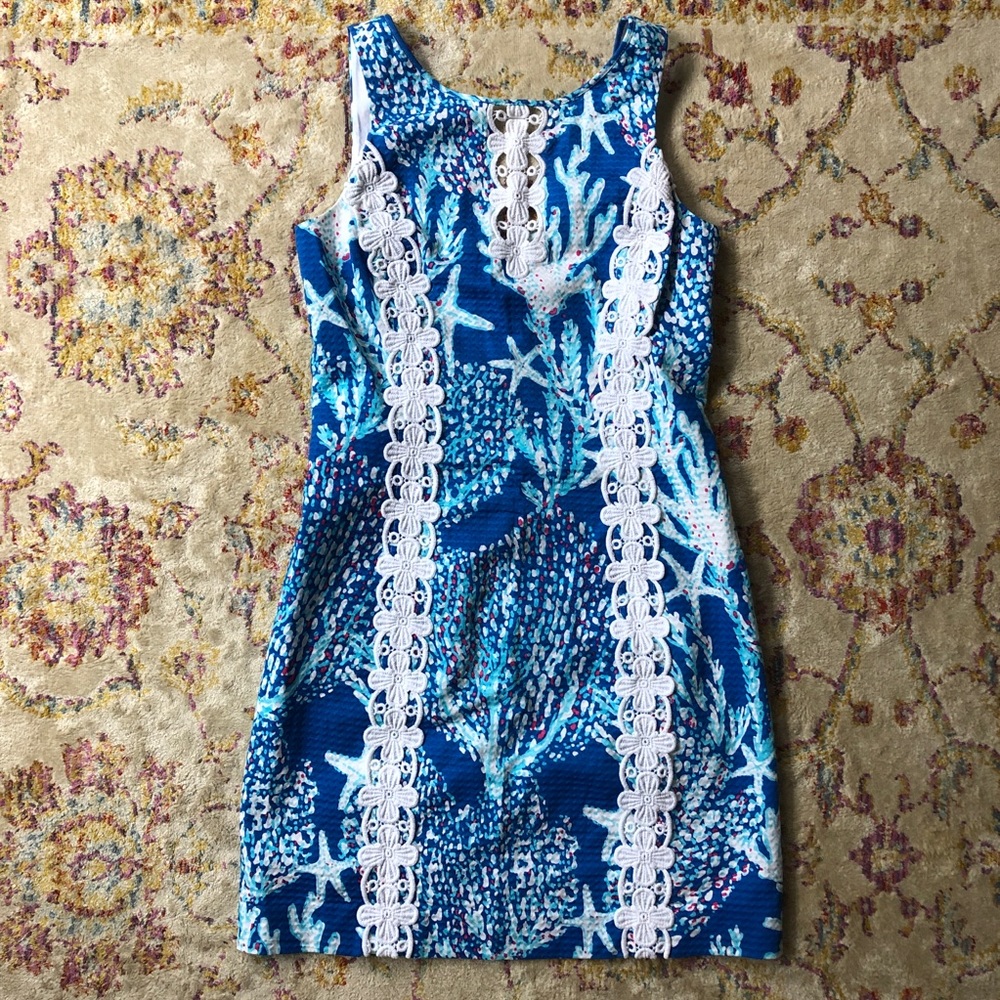 Lilly Pulitzer Blue Floral Dress